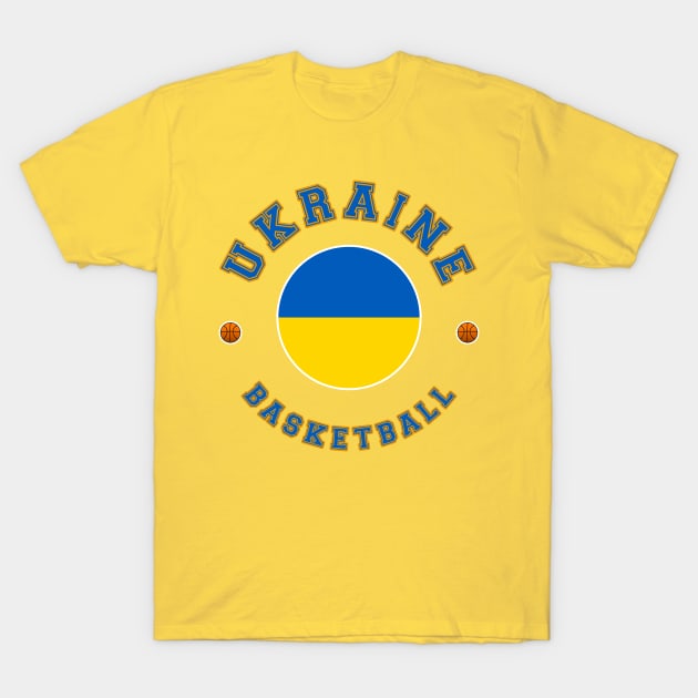 Ukraine Basketball T-Shirt by CulturedVisuals